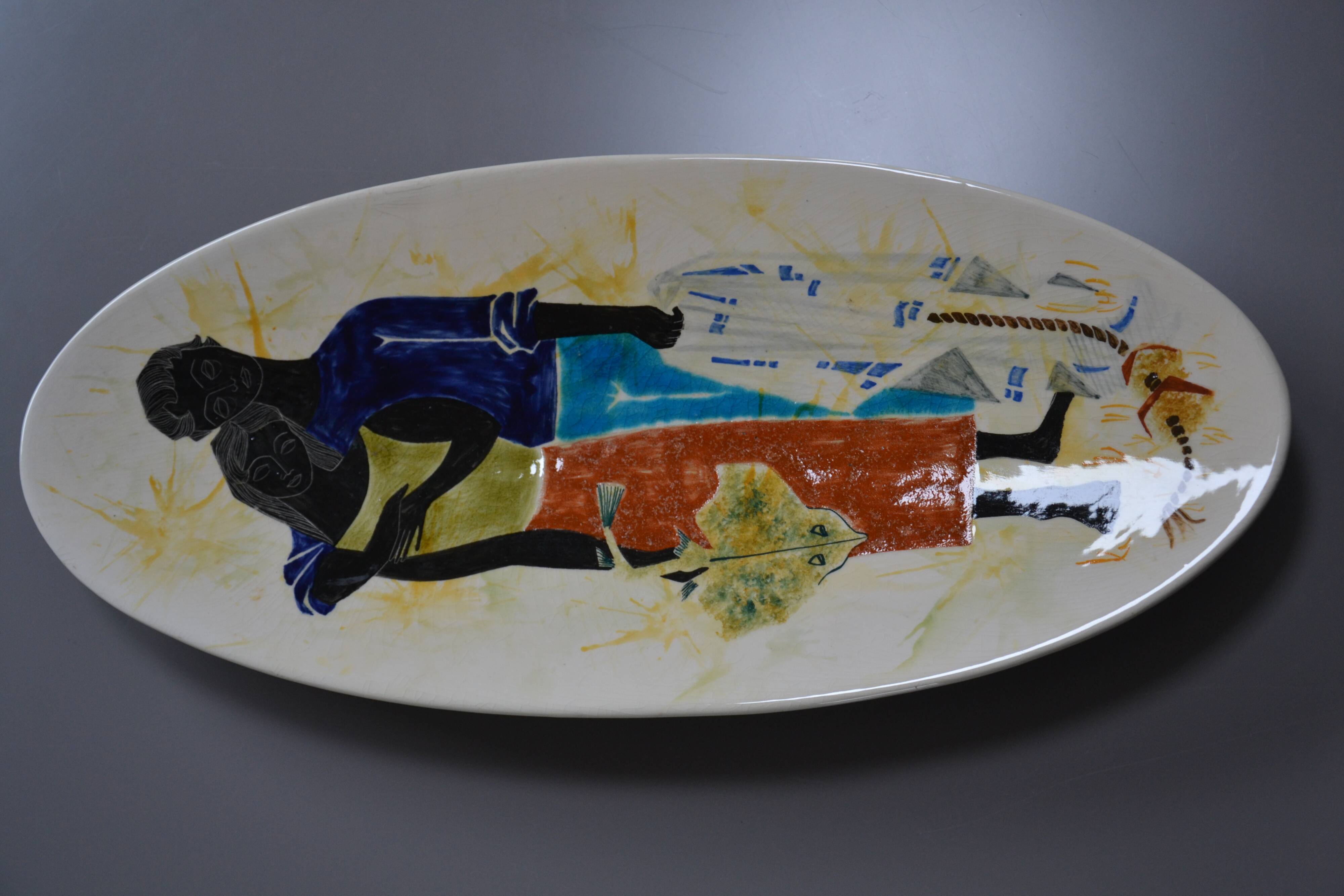 Large dish Edmund Ronaky California 1950s-60s