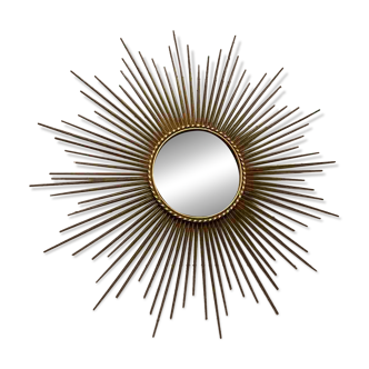 Grand Miroir soleil signé  Chaty Vallauris