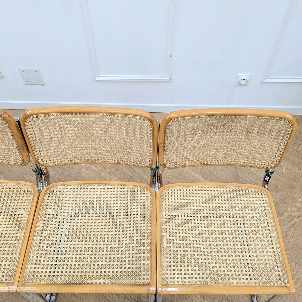 Lot de 4 chaises B32 par Marcel Breuer