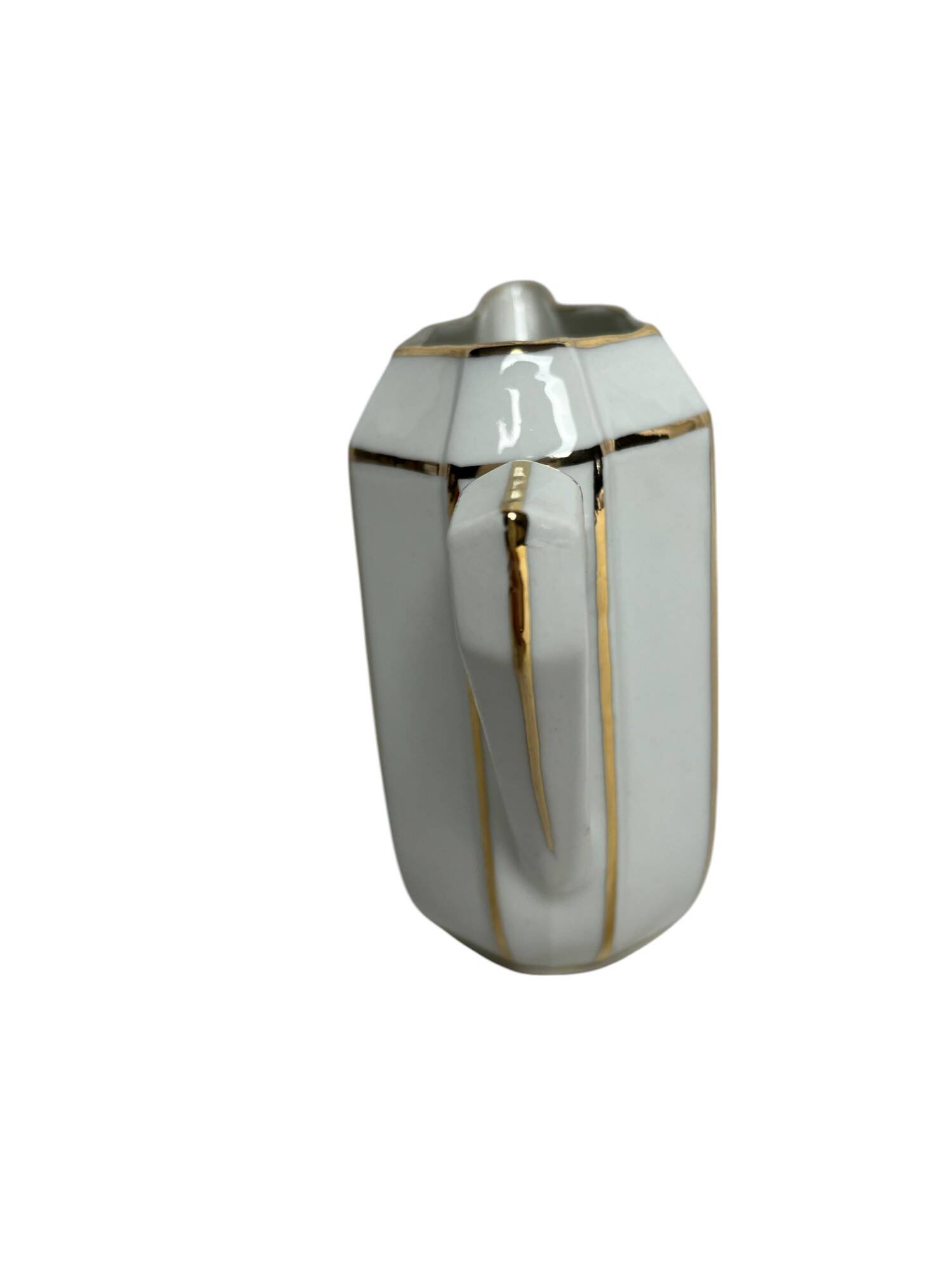 Art Deco, Limoge porcelain jug with gold rim circa 1930