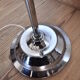 Lampadaire spirale chromé, design 70