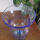 Blue bubble glass lantern