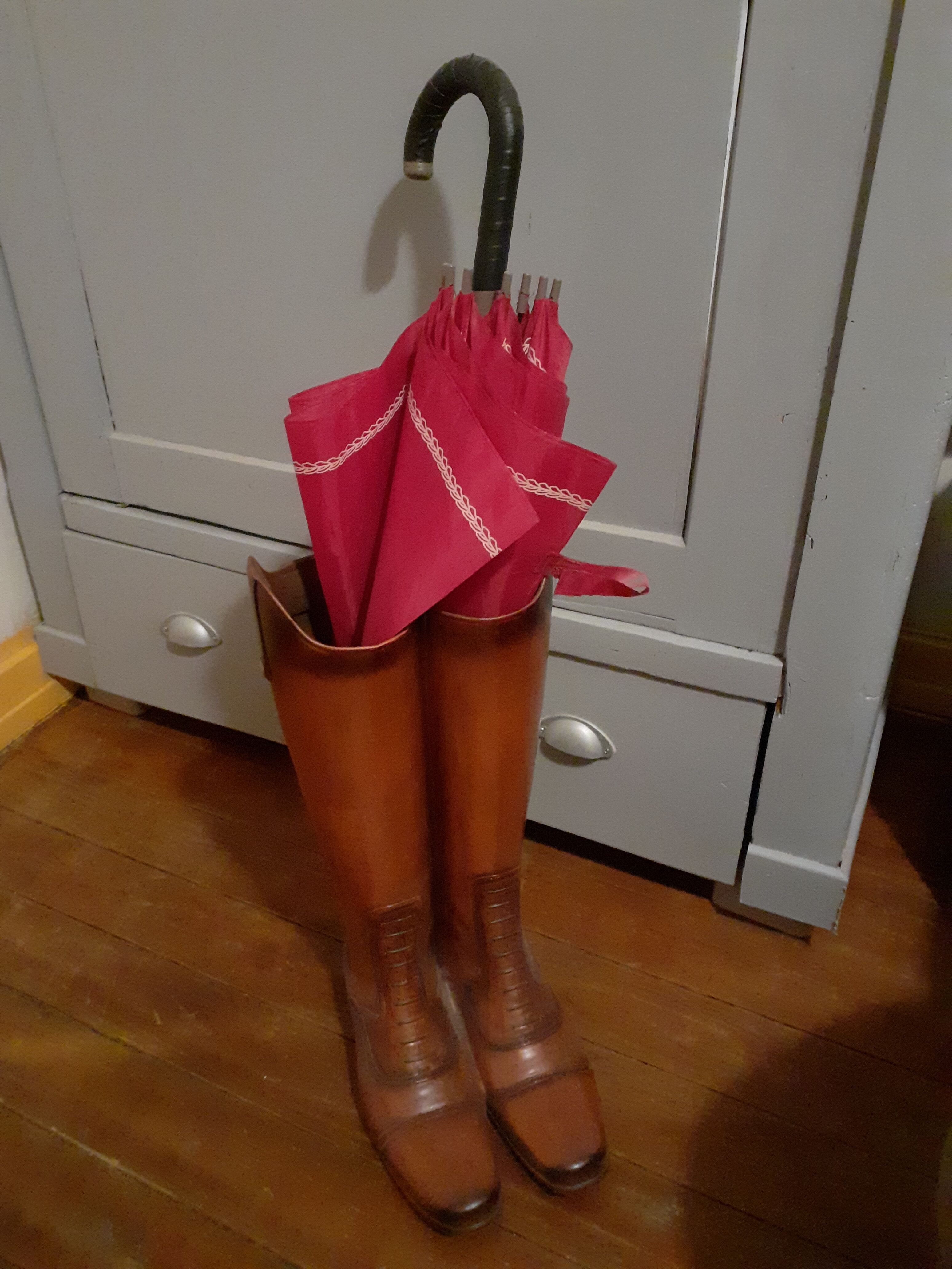 Porte parapluie bottes cavalier
