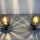Pair of yellow glass and brass wall lights from the mid-century by N Leuchten, 1960s, Germany.