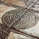 Steel and ceramic coffee table