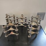 Set of 3 modular candlesticks nagel s22 vintage 1970