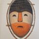 La Roche Laffitte (Born in 1943) - Watercolour drawing on silk - Mask