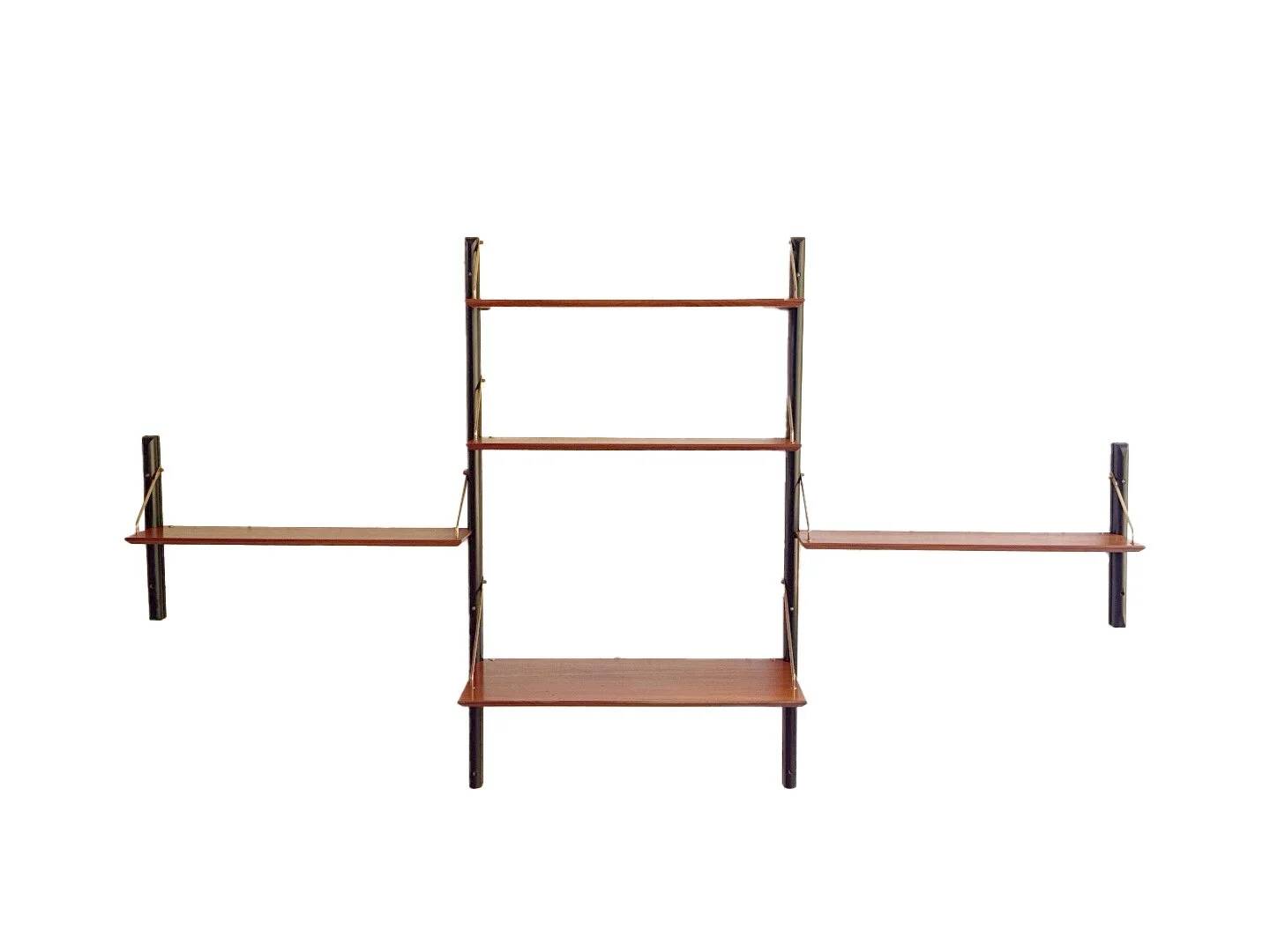 Vintage 3-piece wall unit with desk by Louis van Teeffelen