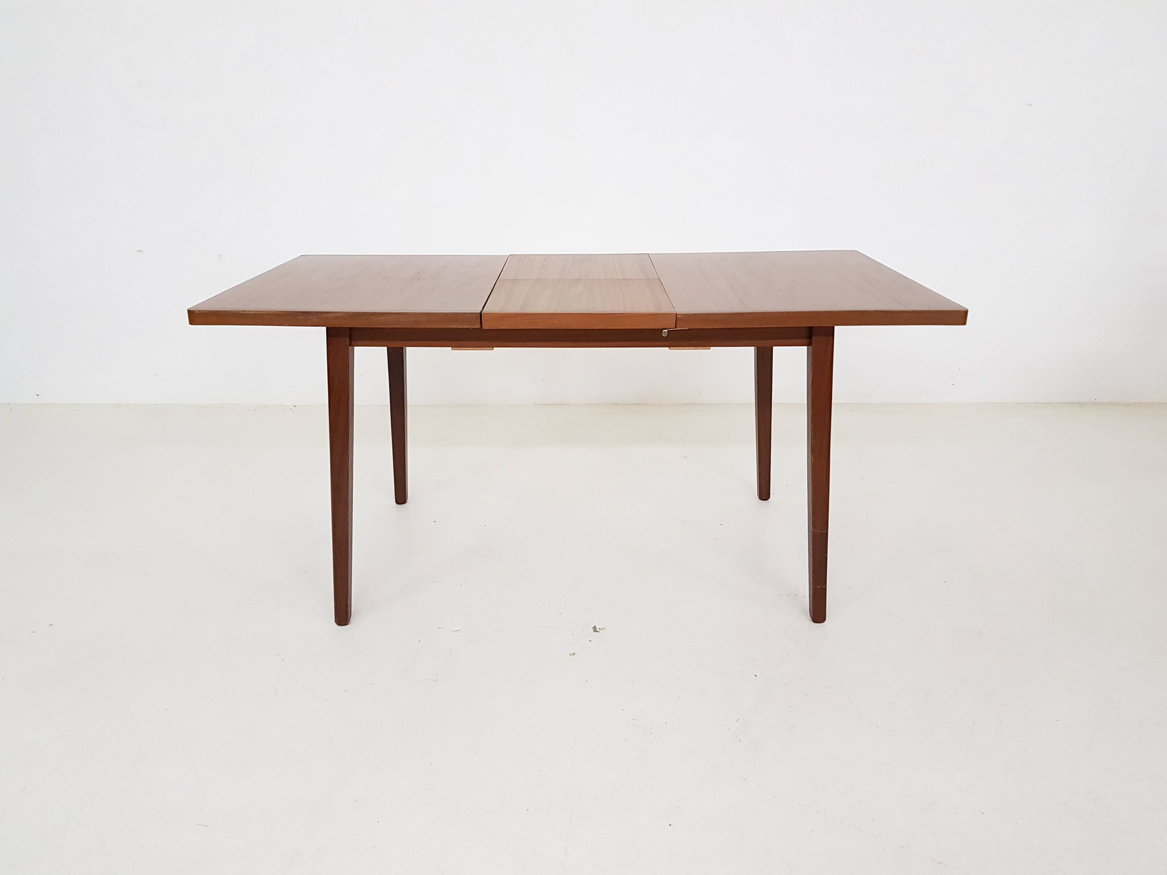 Vintage teak extendable dining table, The Netherlands 1960’s