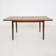 Table vintage en teck à rallonge, Pays-Bas 1960's