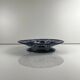 Plate on pedestal in ironstone "Flora" – Creil and Montereau, 19th century, blue