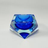 1960s Astonishing Blue Ashtray or Vide Poche By Flavio Poli for Seguso