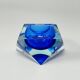 1960s Astonishing Blue Ashtray or Vide Poche By Flavio Poli for Seguso