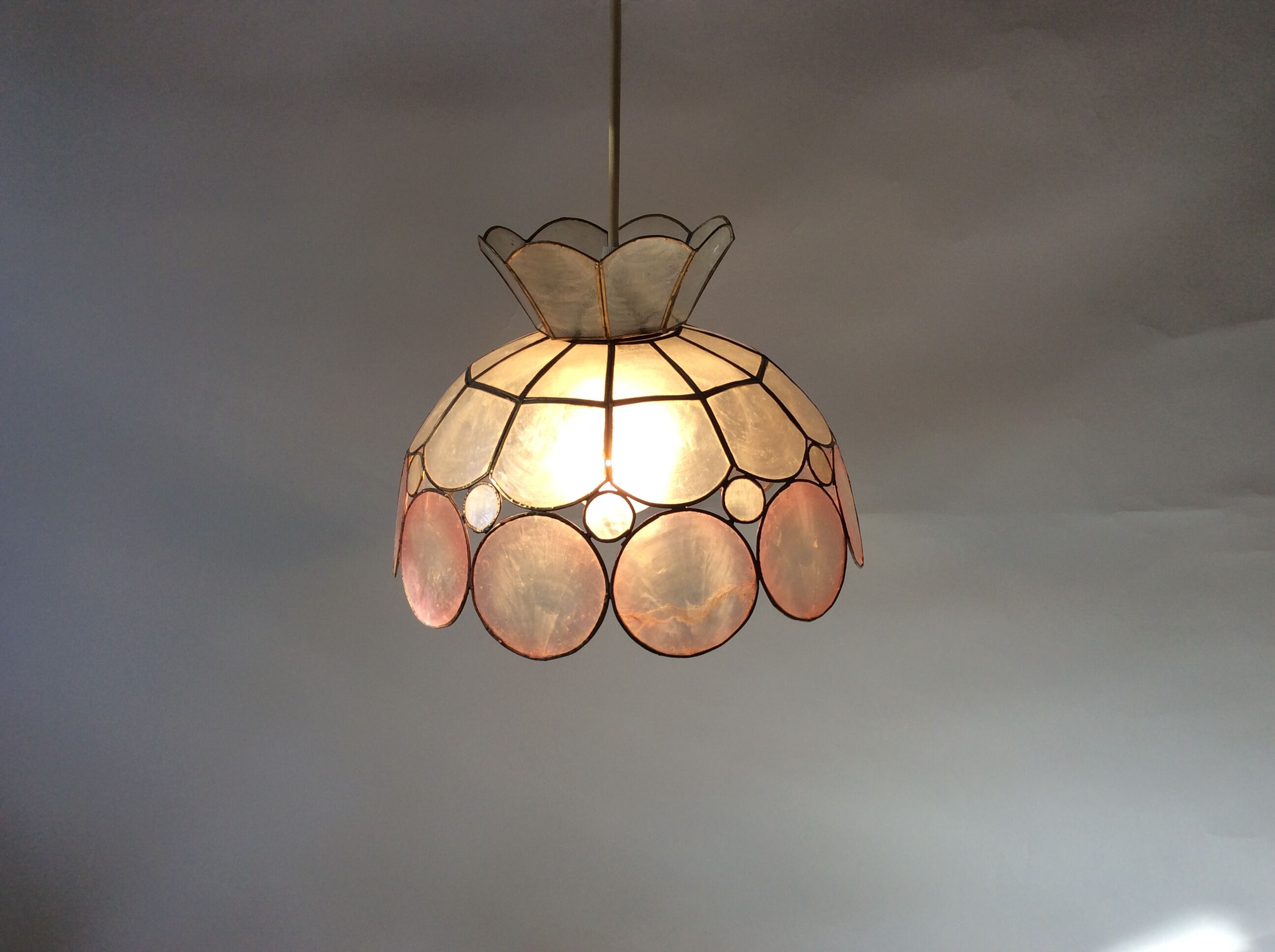 Hanging in vintage mother-of-pearl