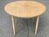 Table à manger scandinave ronde extensible rénovée en teck 1950