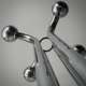 Italian vintage coat rack and umbrella holder Space Age 70s