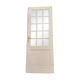 Porte ancienne de communication vitrée moulurée 218,5x83 15 petits carreaux