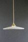 suspension en verre ancien-opaline- blanc- douille et câble neuf
