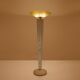 Emilio Lancia floor lamp mirror painted wood brass around 1940