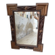 Tramp art mirror 1900 folk art France