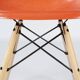 Orange Pair (2) Herman Miller Original Eames DSW Dining Side Shell Chairs