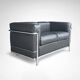 LC2 2-seater sofa by Le Corbusier et al. for Cassina 1990s