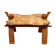 Tabouret en peau de chameau années 1960