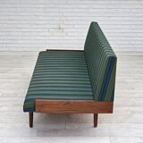 1970s, Danish daybed, furniture wool, solid teak wood, original condition.