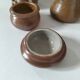 Vintage stoneware country house brunch service – teapot and bowls
