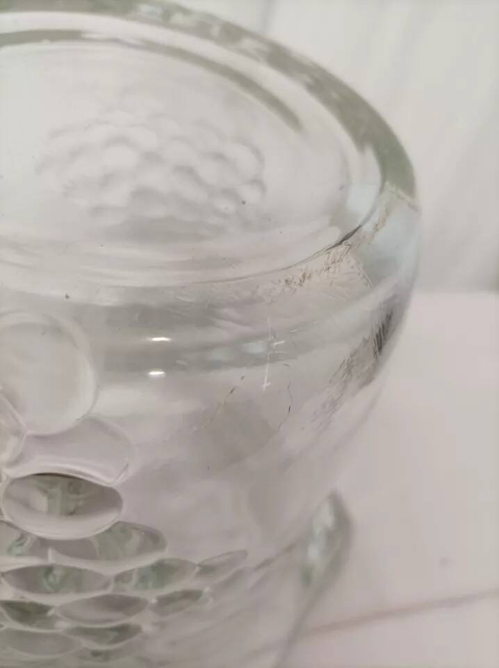 Crescendo vintage glass champagne bucket