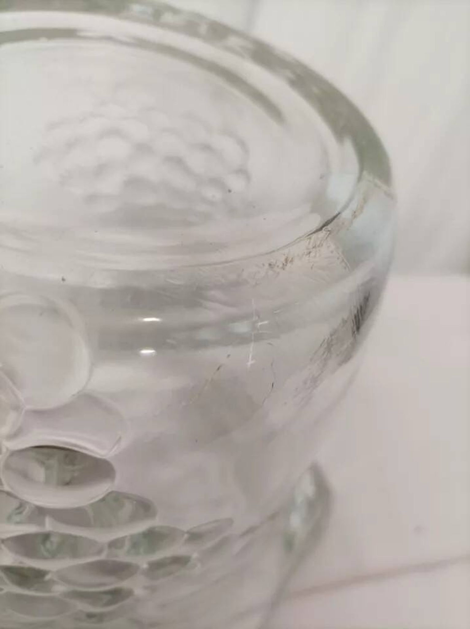 Seau à champagne crescendo en verre vintage