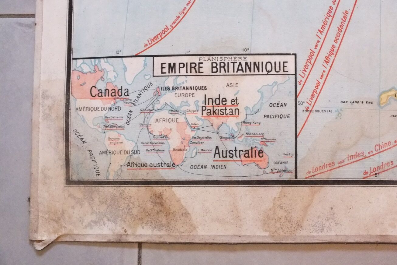 School map Vidal-Lablache No. 28 British Isles