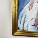 Tableau peinture huile sur toile école russe Hykano H.