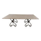 Table en fer forgé