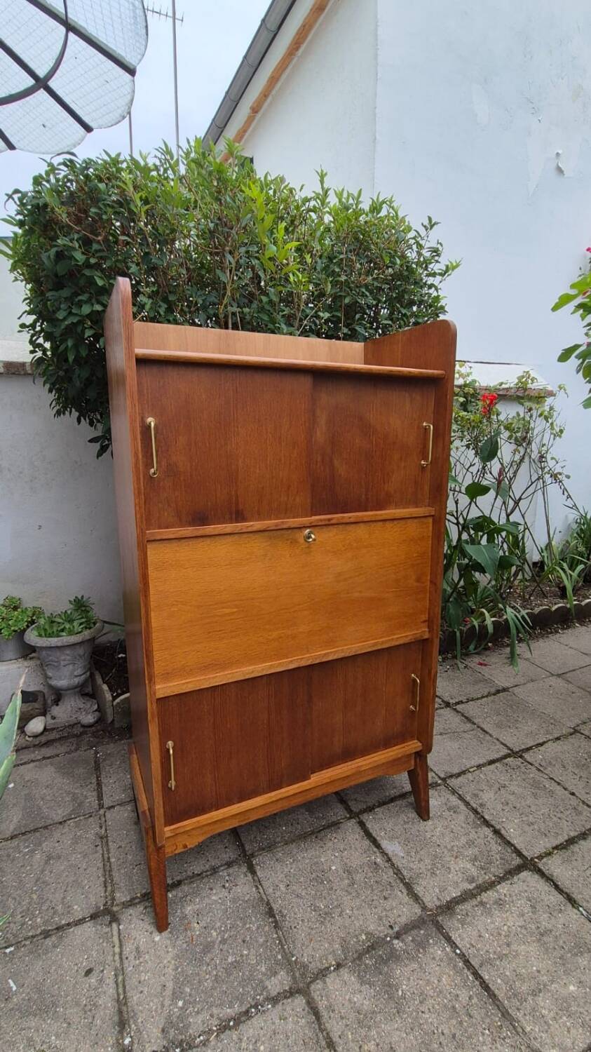 Oak secretary desk, 1960