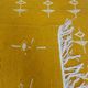 Traditional handmade berber yellow and white Berber kilim carpet made of pure wool
