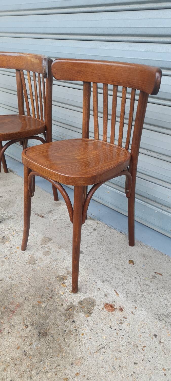 Set of 3 Baumann bistro chairs