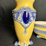 Art Nouveau 3-piece Fives Lille set by Bryun circa 1900