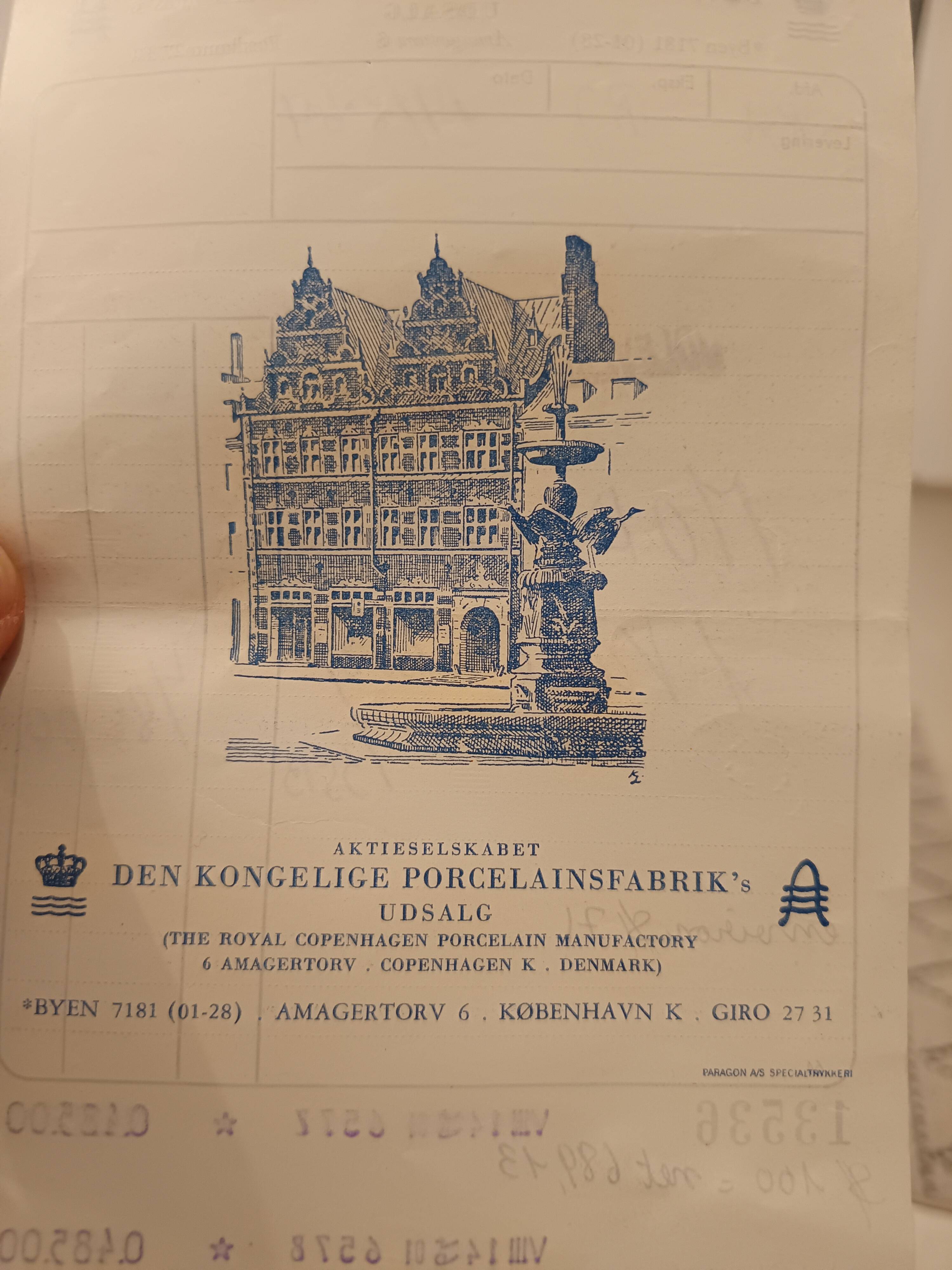 Grand Vase Royal Copenhagen - Decor Geese - Vintage Scandinavian Design