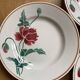 Luxury dessert plates poppies Luxeuil hbcm