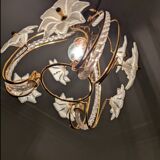 Lampadario vintage in vetro di Murano – "Bocciolo di Fiore" - Altezza