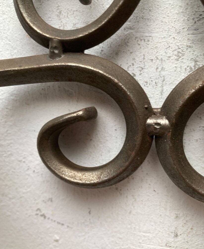 Vintage Swedish Wrought Iron Wall Candleholders from Ahrnebergs, Set of 2