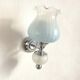 Paire d'appliques vintage tulipes en verre