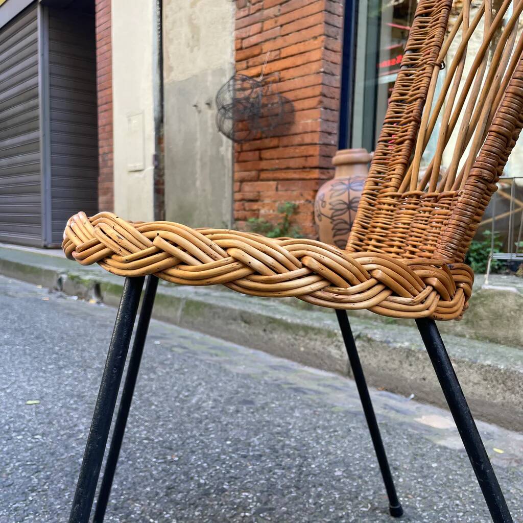 Pair of wicker chairs from the 1960s