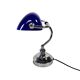 Banker's lamp - Tiffany style - metal - opaline - 1990s
