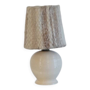 Lampe en ceramique craquelée