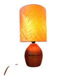 1970s wooden bedside lamp