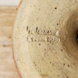 Large La Borne candle holder in sandstone signed