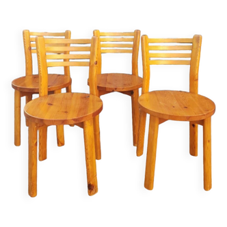Série de 4 chaises scandinave 1970