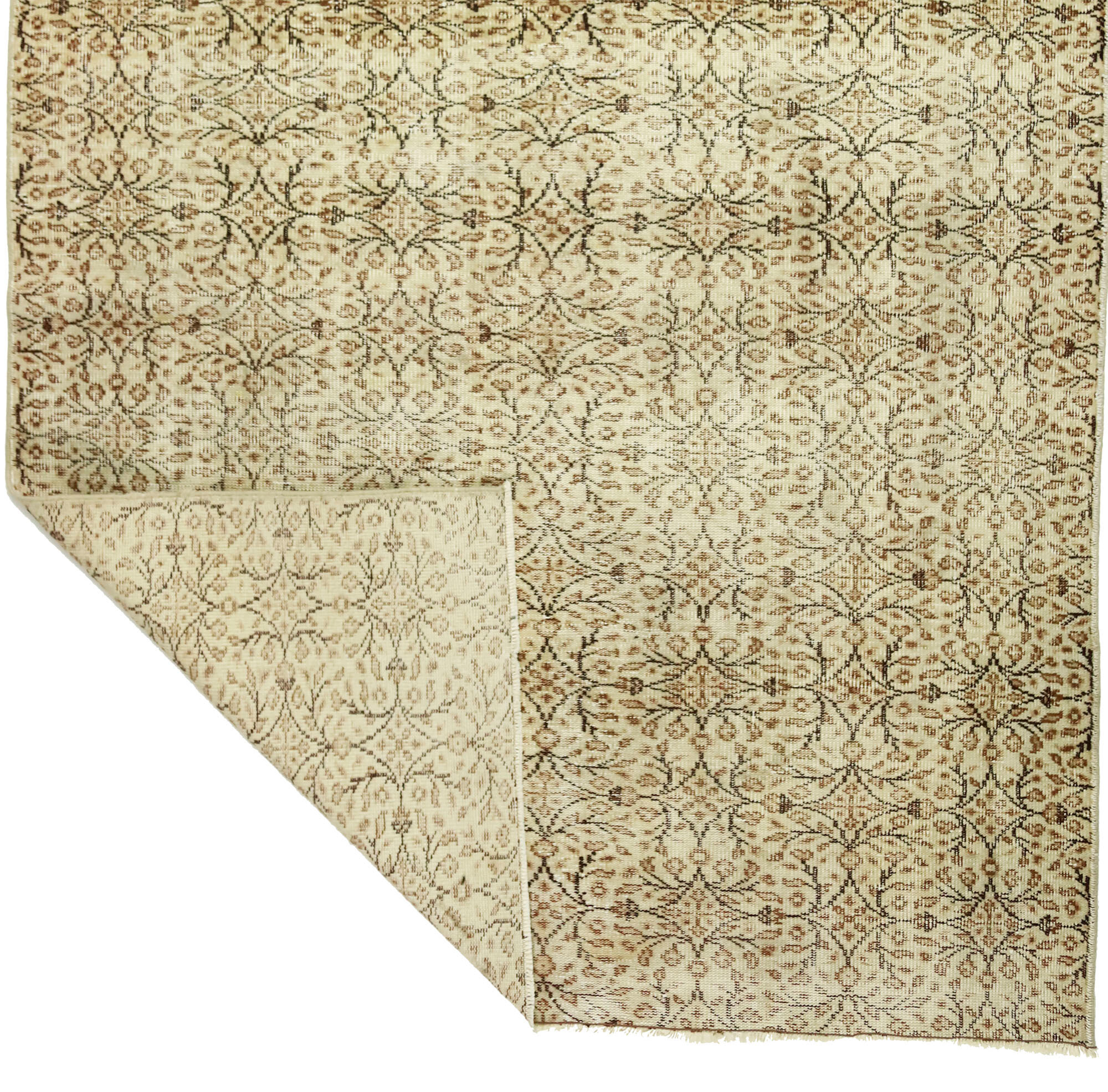 Anatolian handmade vintage rug 265 cm x 177 cm